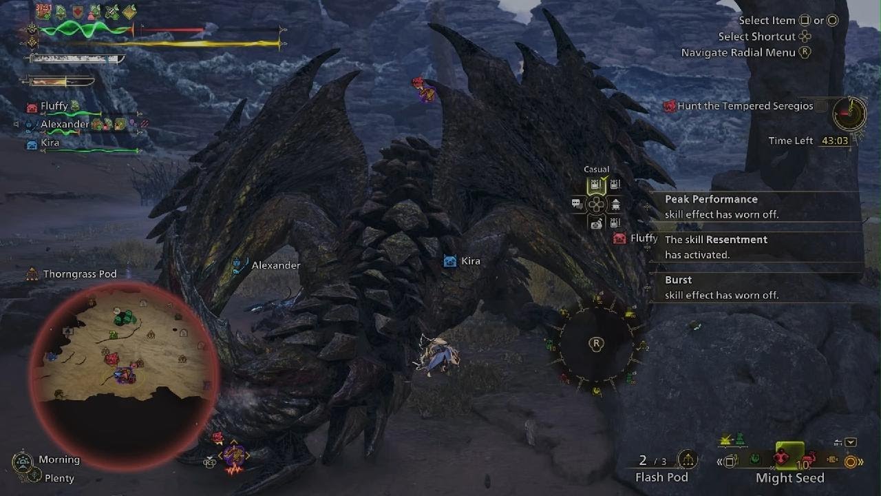 MHWilds Tempered Seregios 9 Star Co op Hunt