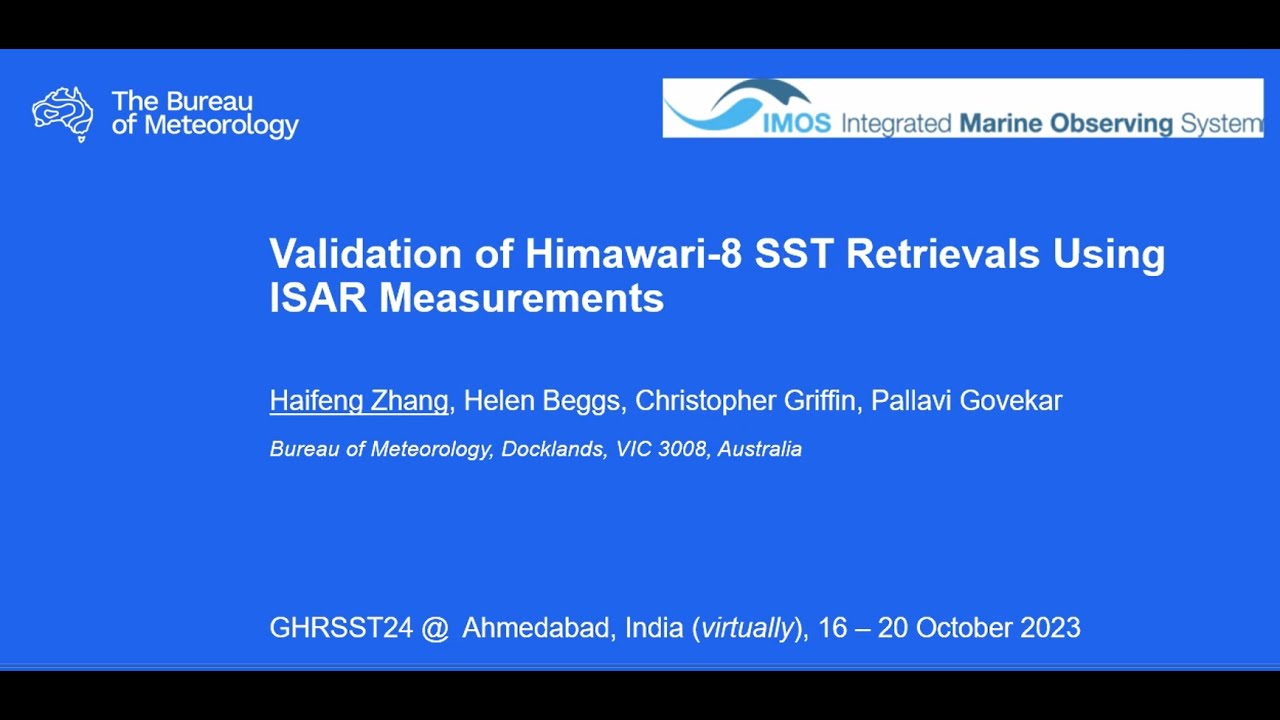 14-S3 Validation of Himawari-8 SST  Retrievals Using Infrared SST Autonomous Radiometer Measurements