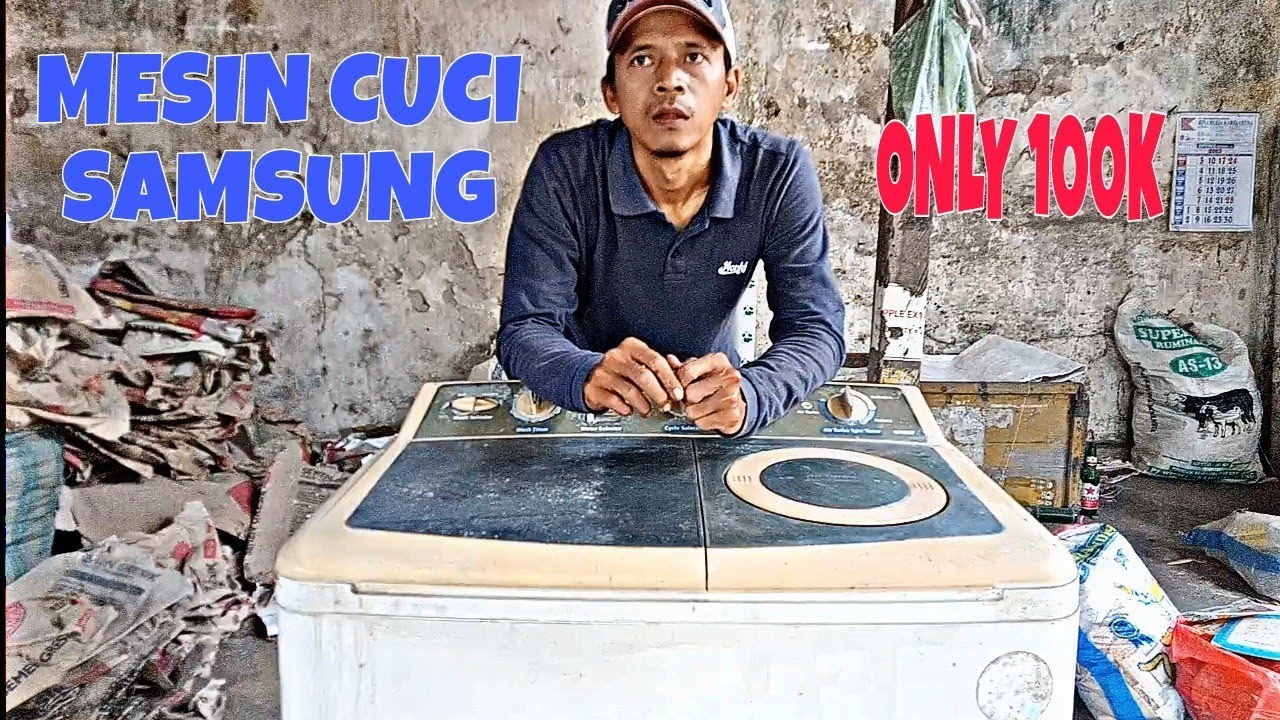 BONGKAR MESIN CUCI SAMSUNG 2 TABUNG