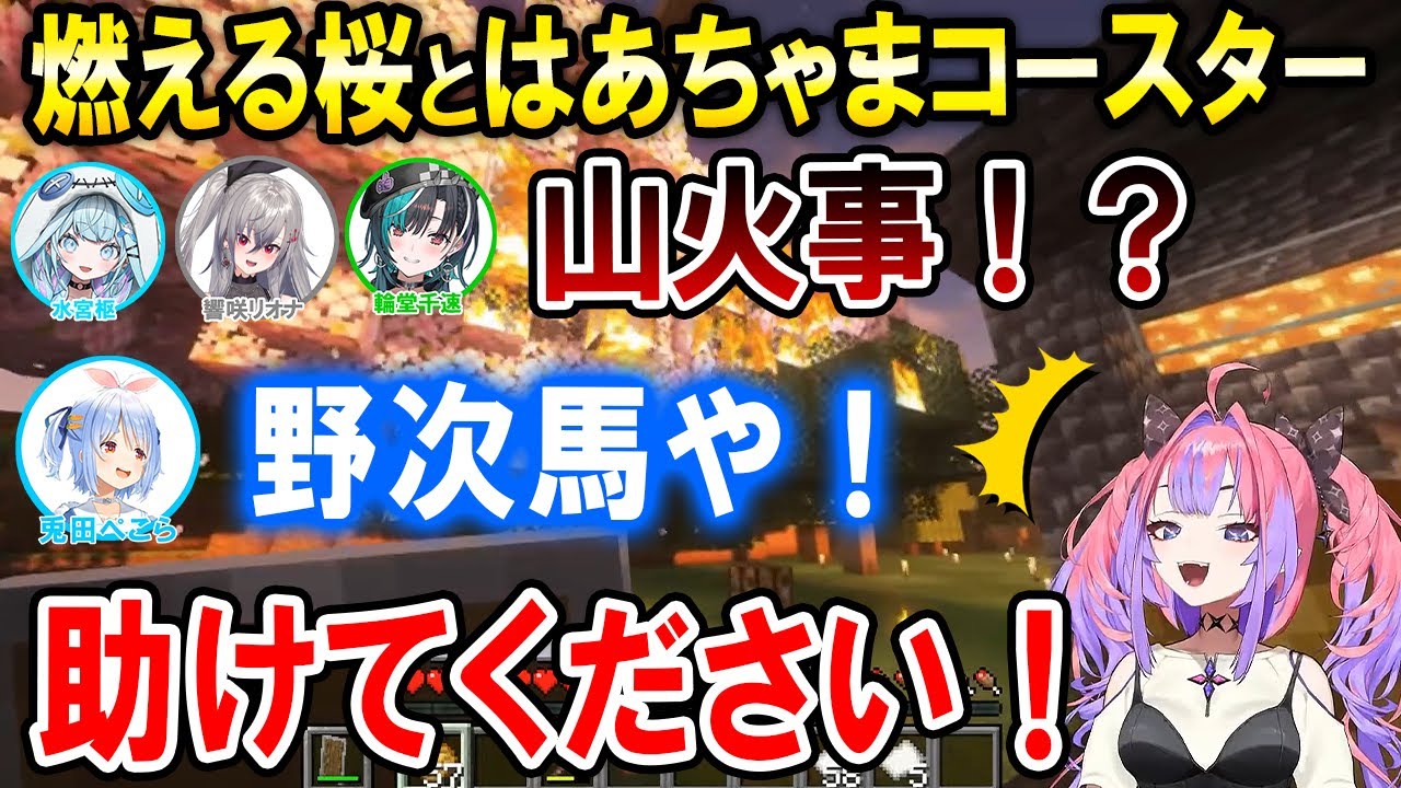 山火事と助けを求めるヴィヴィたんのピンチに駆けつけるぺこら先輩とFGメンバー達【ホロライブ切り抜き/綺々羅々ヴィヴィ】