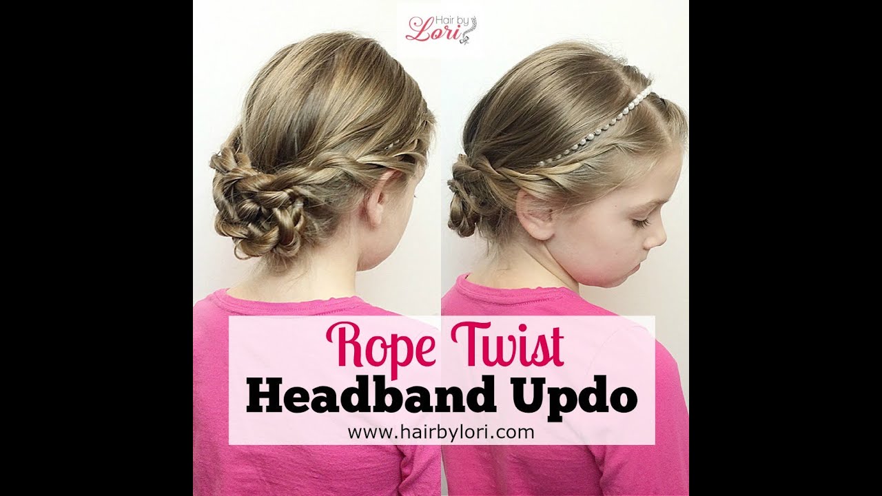 Rope Twist Headband Updo