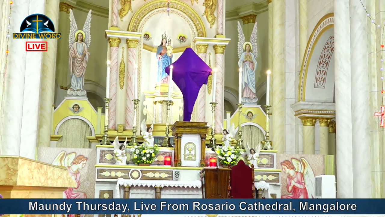 Maundy Thursday | Most Rev. Dr Peter Paul Saldanha| Live From Rosario Cathedral, Mangalore