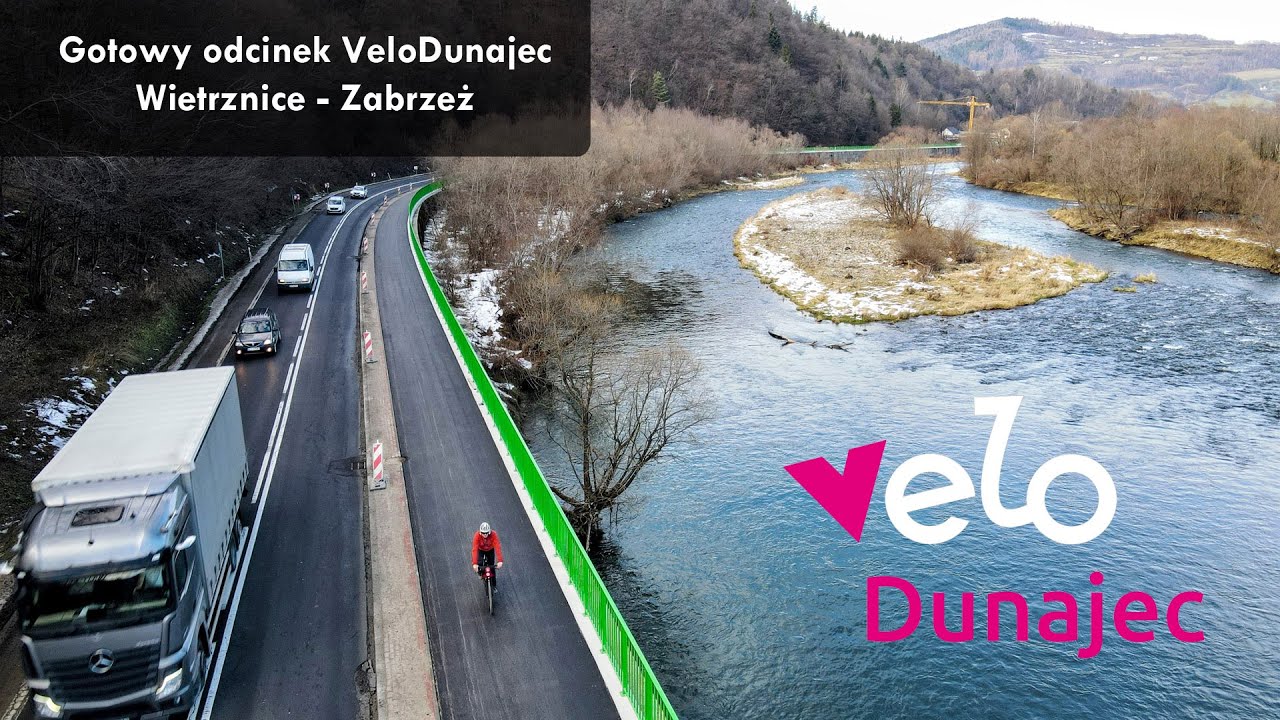 Gotowy odcinek VeloDunajec Wietrznice - Zabrzeż