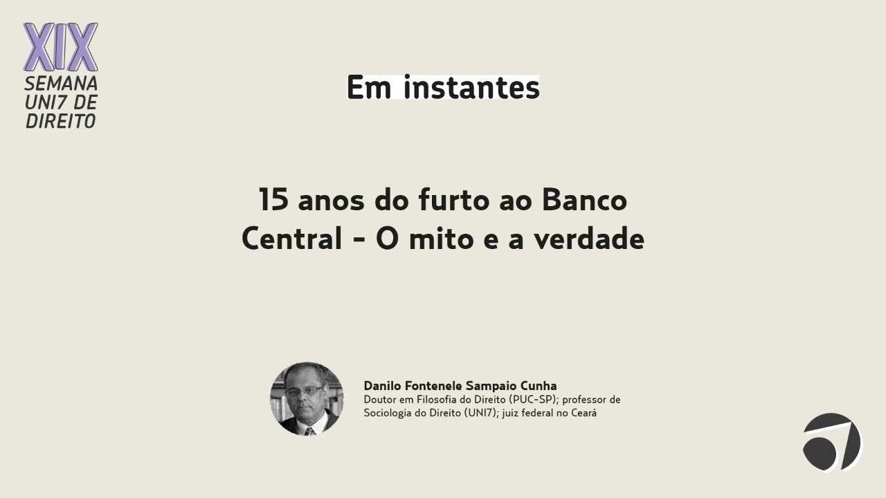 15 anos do furto ao Banco Central - o mito e a verdade