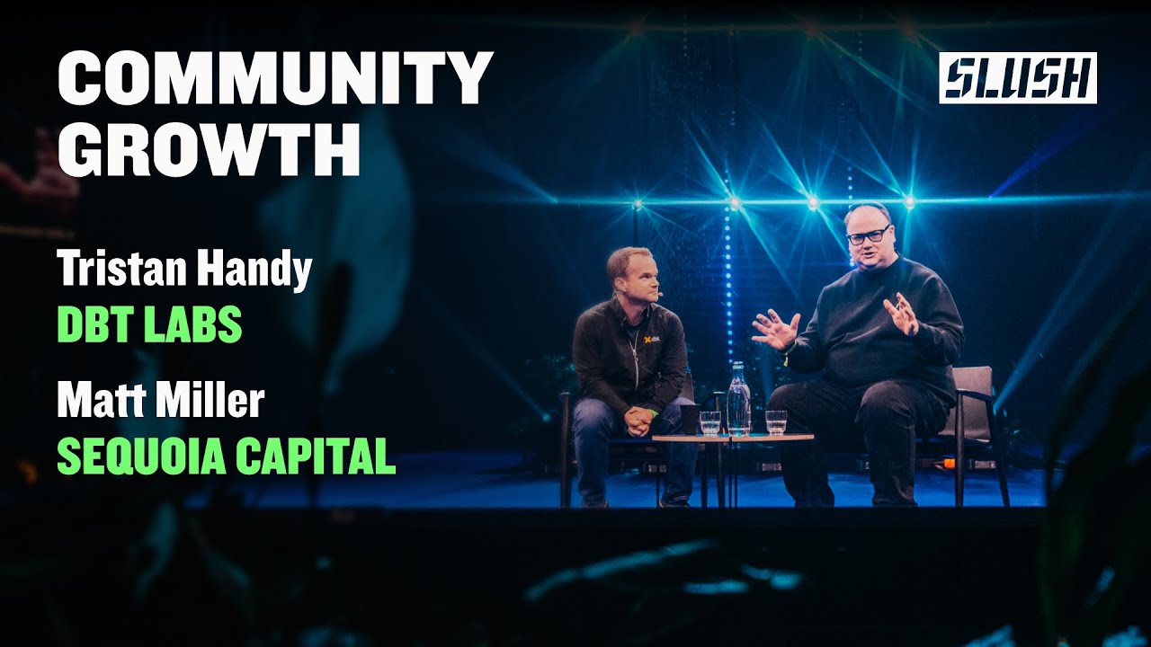 Leveraging Community for Product Growth | dbtLabs & Sequoia | Slush 2023