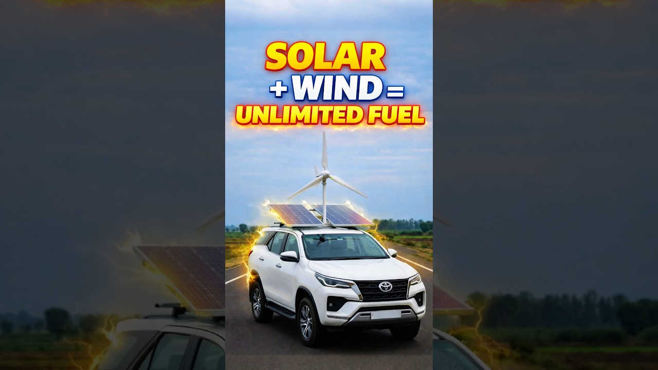 Solar Panel on Electric Car & Wind Turbine on Car Roof? Electric Vehicle Range Test Reality!