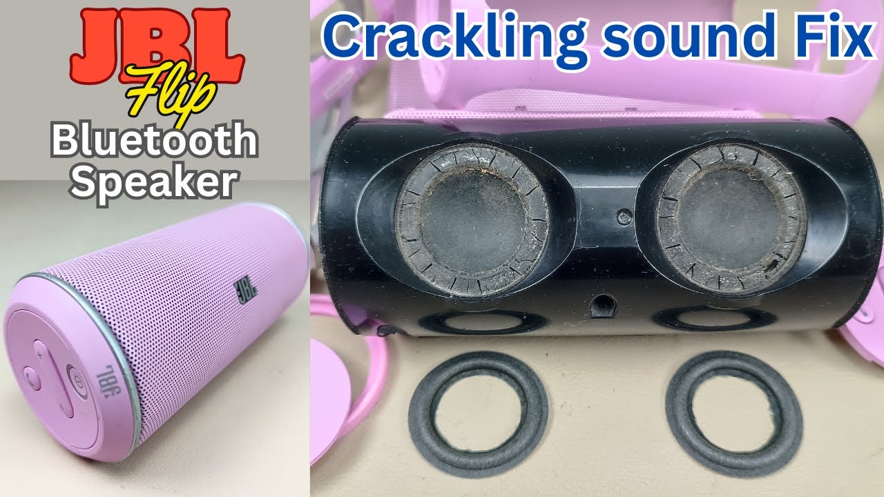 JBL Flip Crackling Sound Repair , Step by step perfect fix | Wireless Bluetooth speaker repair