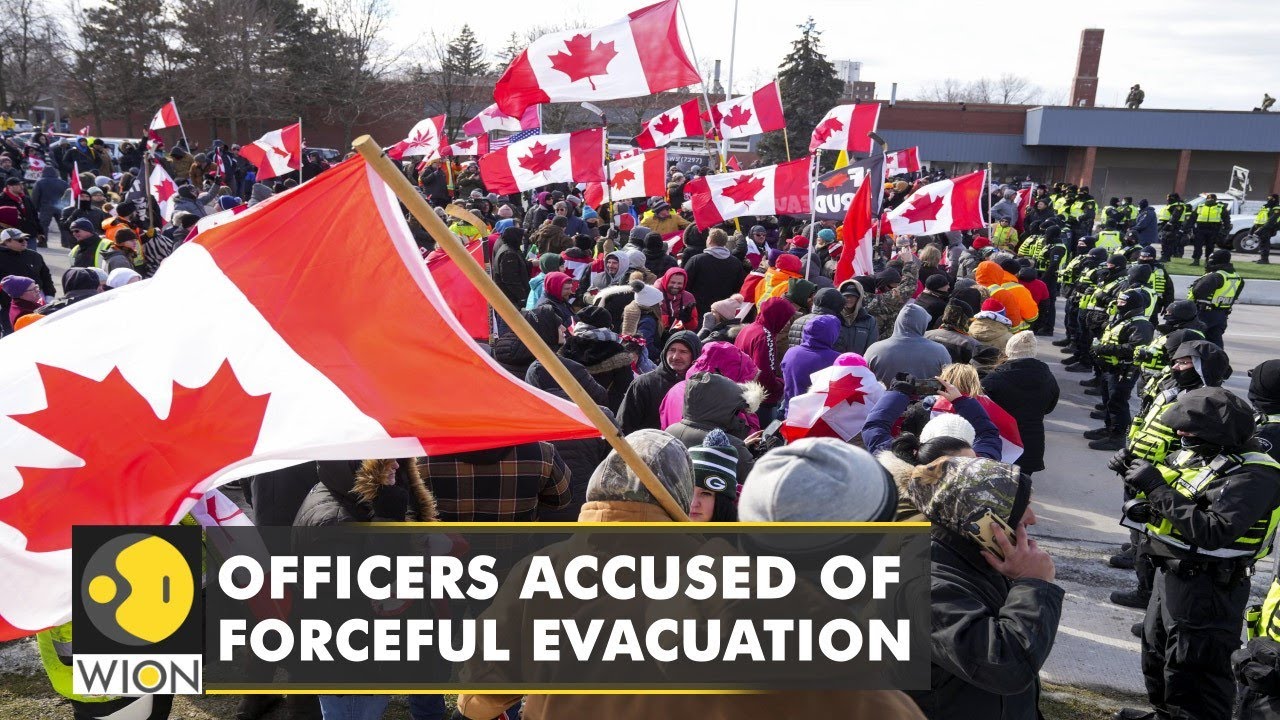Canada: Ottawa Police clear blockade as Officers accused of forceful evacuation | English News