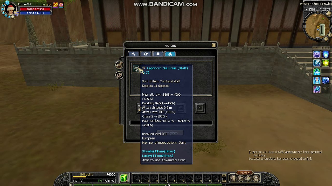 (TR) Silkroad Online Step Step Alchemy How To Made +8 Staff