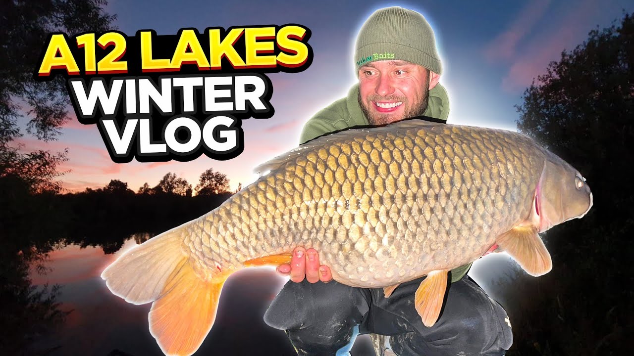 Winter Carp Fishing VLOG at A12 Cuton Lakes Essex England UK