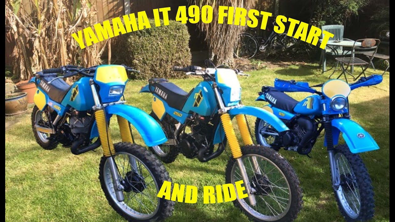 The beast unleashed , yamaha IT 490 first run after rebuild, Big Bore 2 stroke lives again
