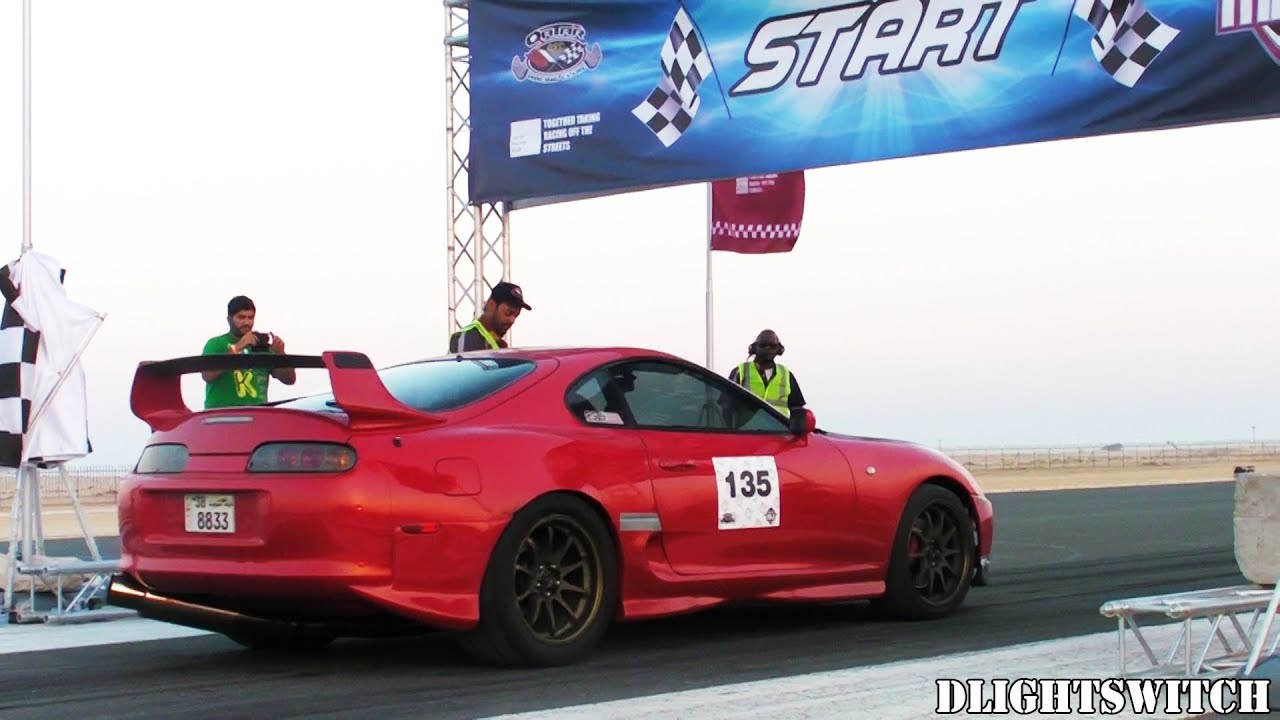Qatar Mile - Burnouts, Accelerations, Top Speed & Great Sounds!