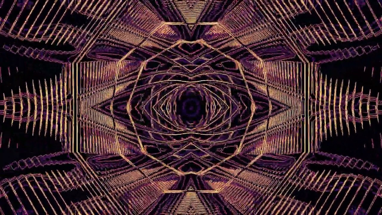 10 hours Neon Tunnel Purple Gold Screensaver 4k UHD 60fps VJ Loop screensaver pc