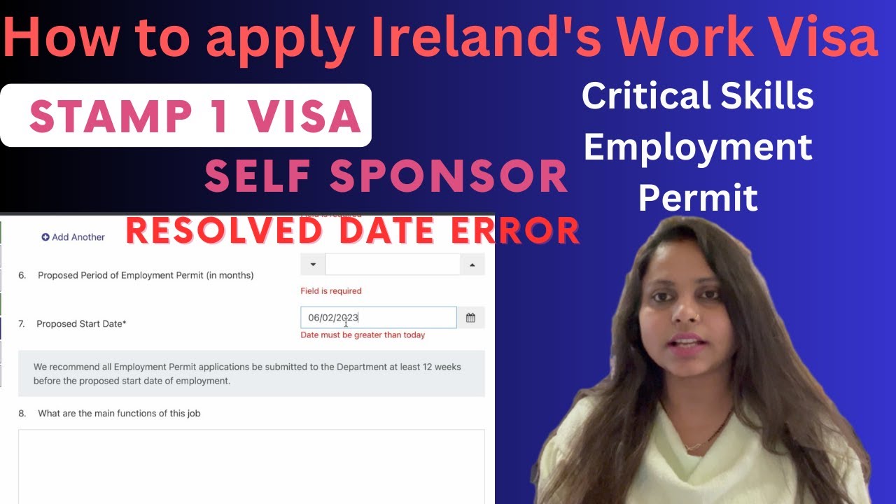 Critical Skills Employment Permit Ireland | Ireland Visa Application | Stamp 1 @CastleOfDreams03