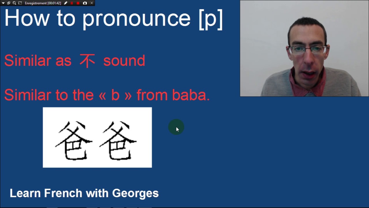 The [p] sound: french phonic alphabet