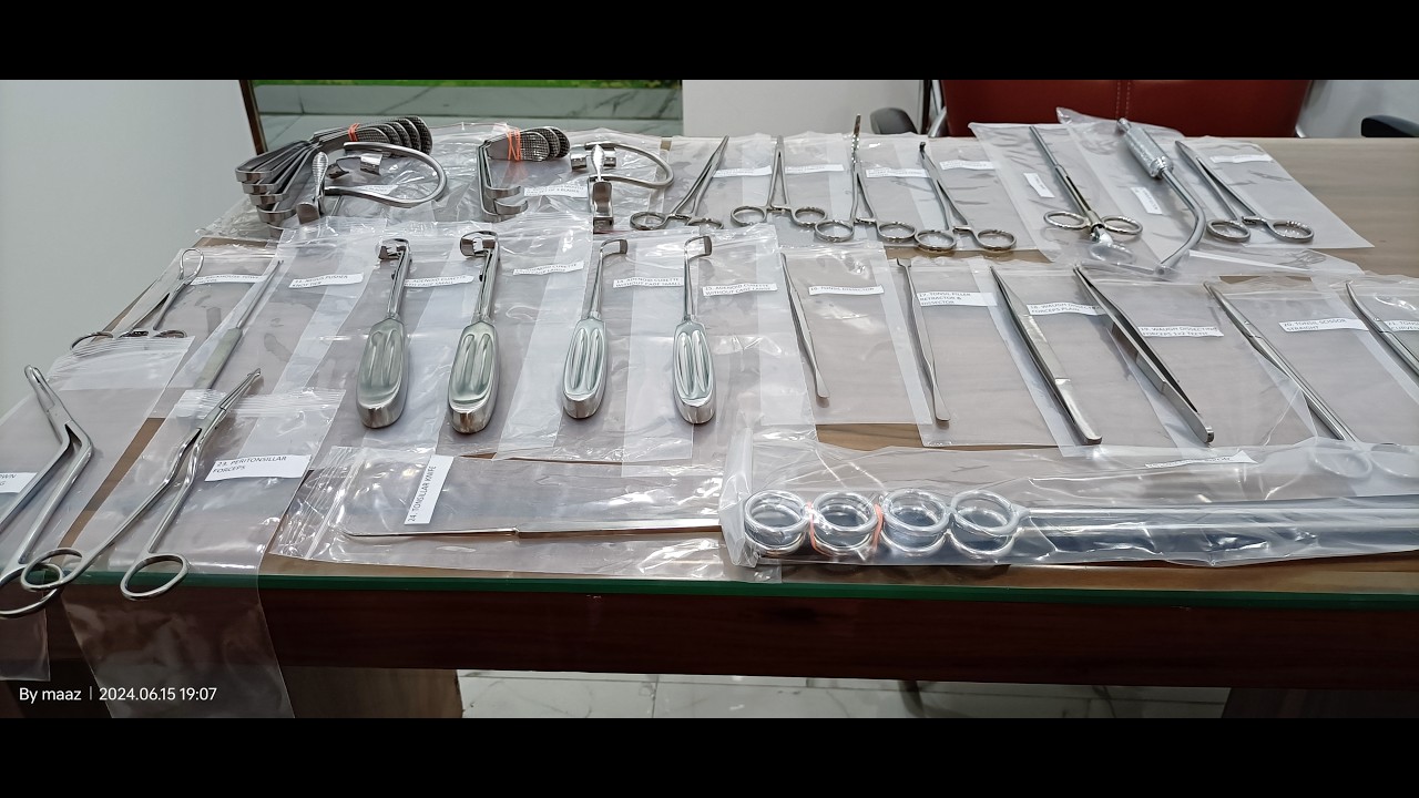 Tonsillectomy Set 25 Instruments Review & Explain By Aahil Raza