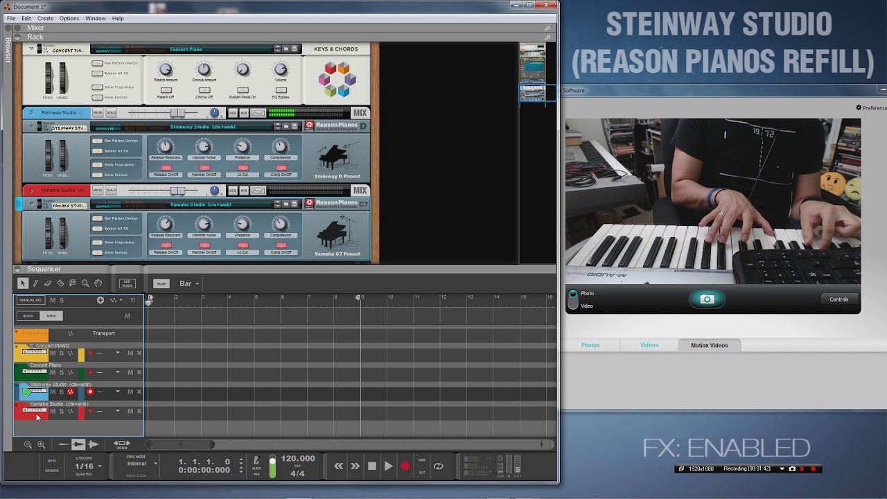 (Very) Quick Comparison between Reason Pianos
