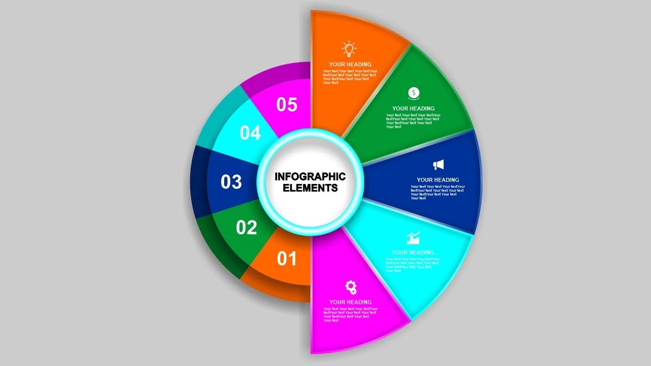 How to create 3D infographic design in CorelDRAW X7 | Coreldraw design tutorial | Graphic design 