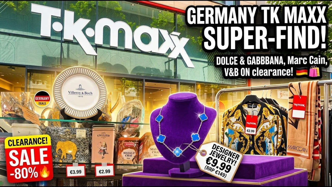 TK Maxx Germany Shopping Vlog: Designer Finds (Marc Cain, D&G, Villeroy & Boch)