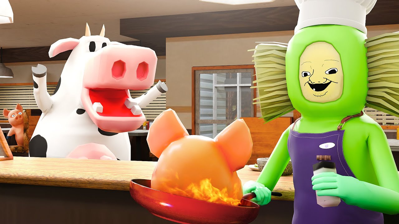 cooking and EATING the customers! - Cooking Clash VR