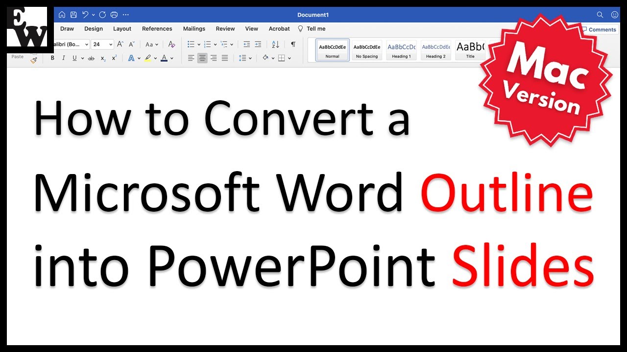 Как преобразовать схему Microsoft Word в слайды PowerPoint на Mac