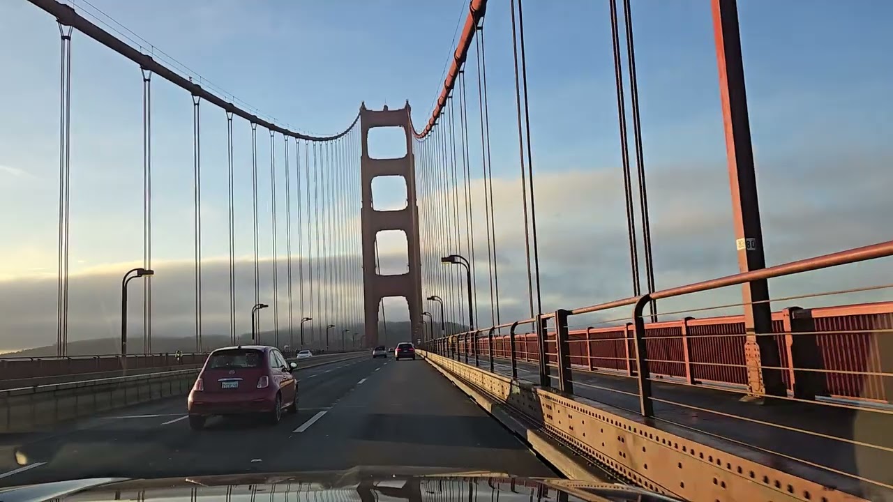 Crossing The Golden Gate Bridge - San Francisco, CA