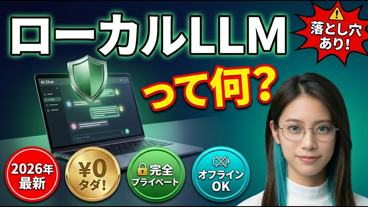 【2026年最新】ローカルLLMって何？自分のPCでAIを動かすメリットと落とし穴｜初心者向け完全解説