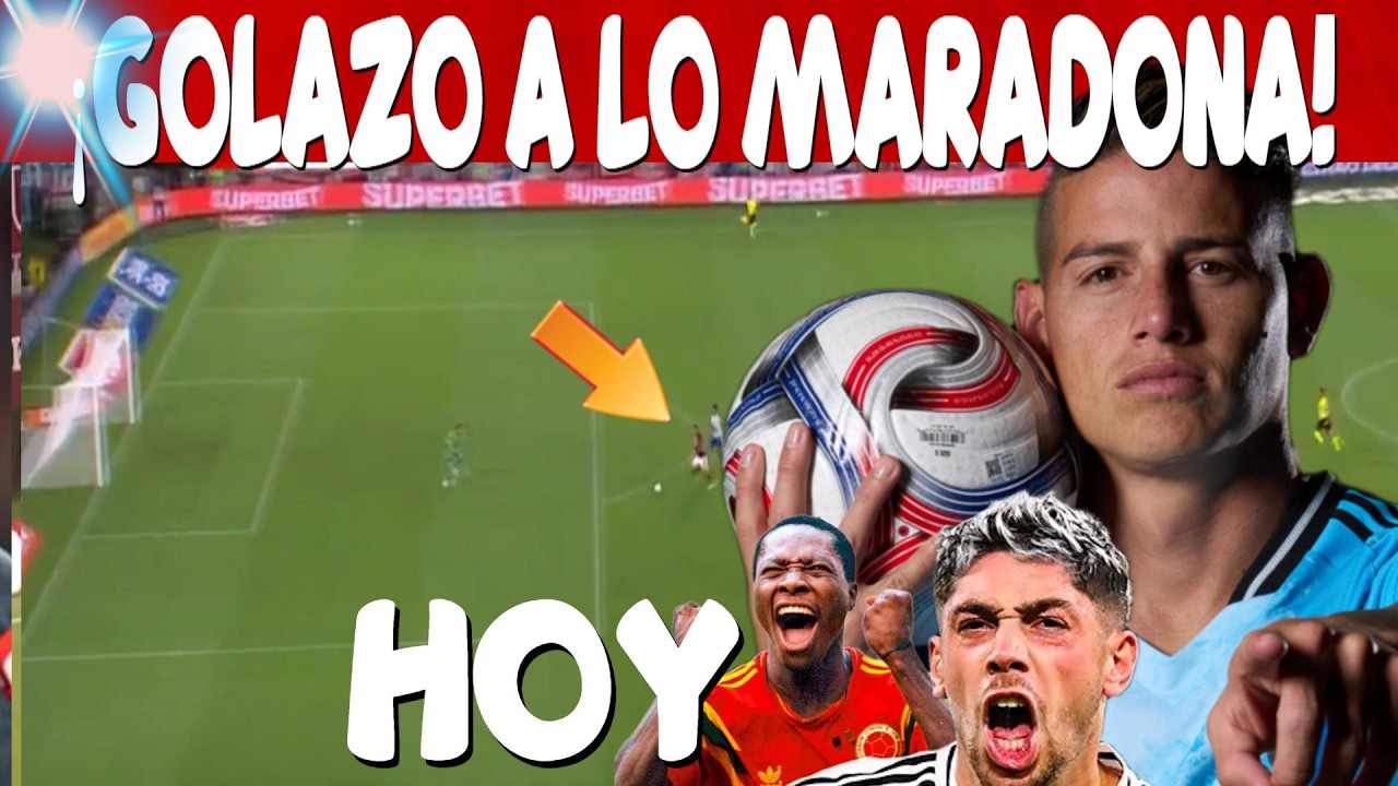 🚨GOLAZO A  LO MARADONA mirenlo! | JAMES RODRIGUEZ APOYADO POR LEYENDA | NOTICIAS REAL MADRID HOY
