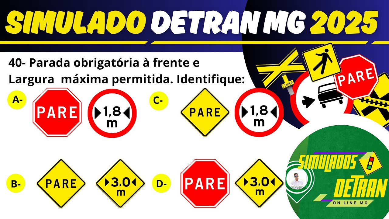 SIMULADO DETRAN MG 2025 - COMO PASSAR na PROVA TE&Oacute;RICA  #detranmg2025 #mgsimuladosdetran2025