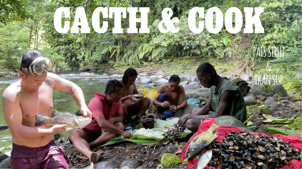 HASILNYA TERUS DI MASAK DI HULU SUNGAI // PAIS SIPUT DAN IKAN SUP TAMBAH SELERA