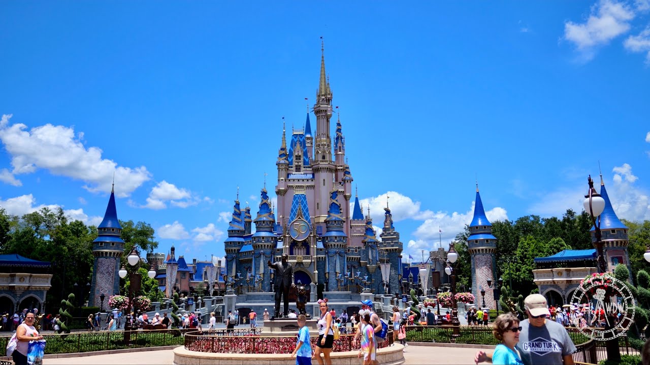Relaxing Walk Around Magic Kingdom 2022 in 4K | Walt Disney World Orlando Florida June 2022