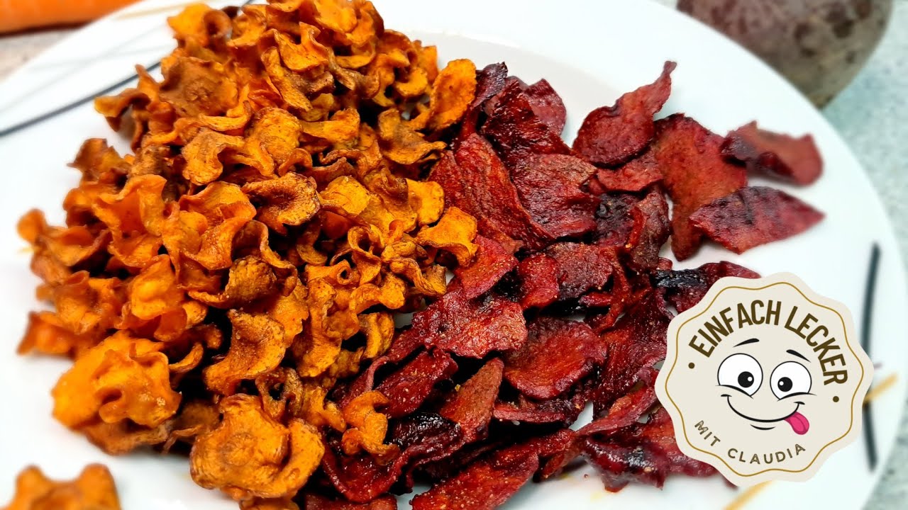Gemüse-Chips  im Airfryer oder Backofen 🥔🥕