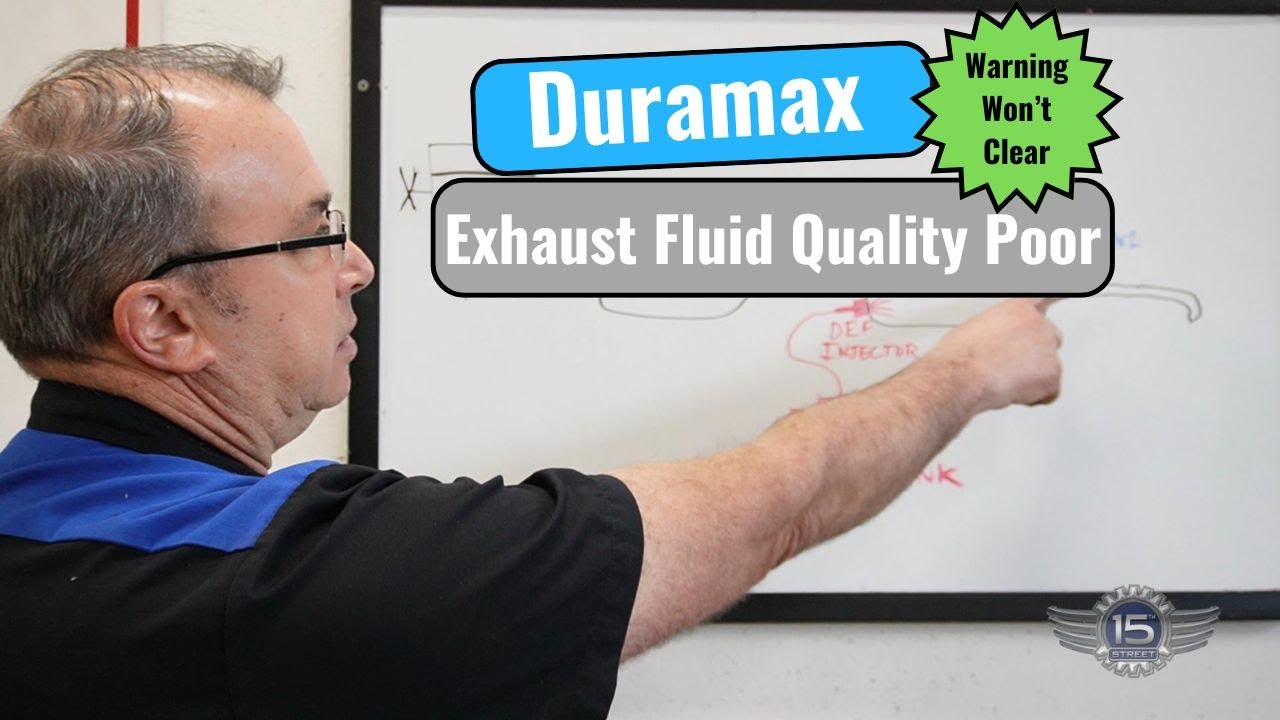 Chevy Duramax  Reductant Fluid Quality Poor Warning Won't Clear