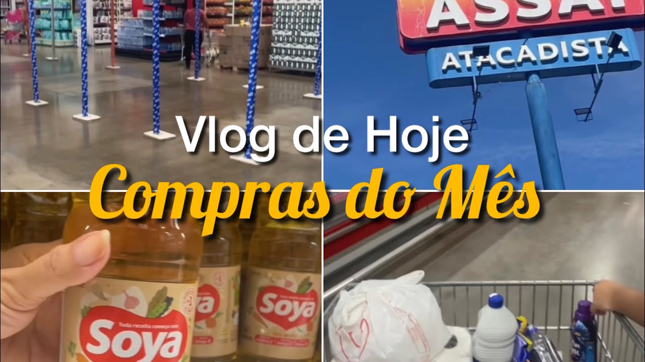Vlog de Hoje Compras do Mês 🙏🏼✨