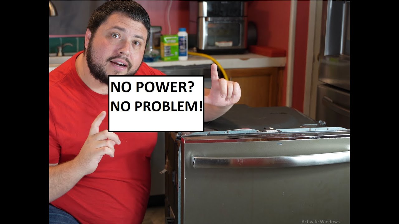 GE DISHWASHER WITHOUT POWER OR LIGHTS !  NO PROBLEM!  LETS FIX IT! (GE ADORA)
