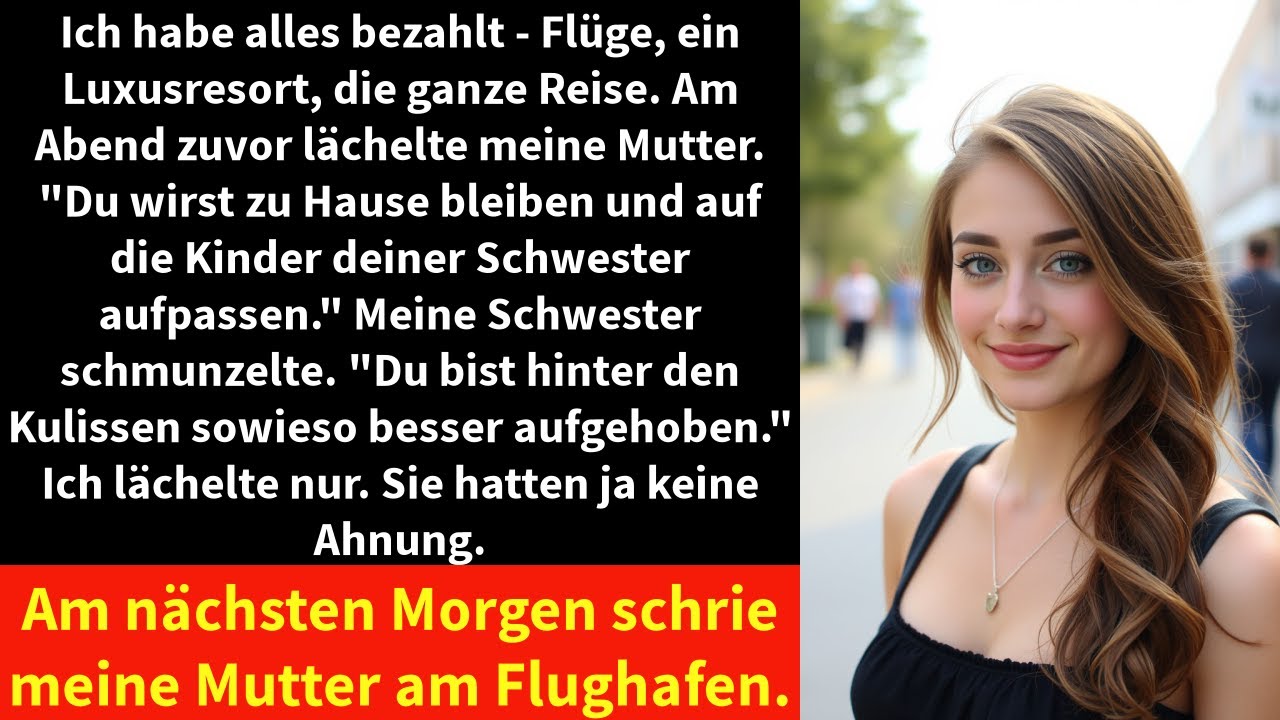 Ich habe alles bezahlt - Flüge, ein Luxusresort, die ganze Reise. Am Abend zuvor lächelte meine