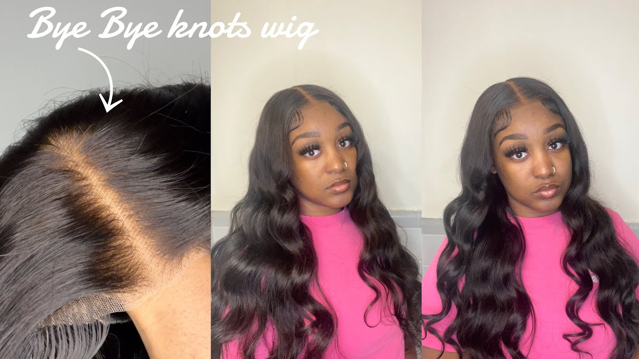 NEW BYEBYE KNOTS! REALLY BLEACHED KNOTS 100% GLUELESS PRE-CUT LACE WIG! BEAUTY FOREVER HAIR