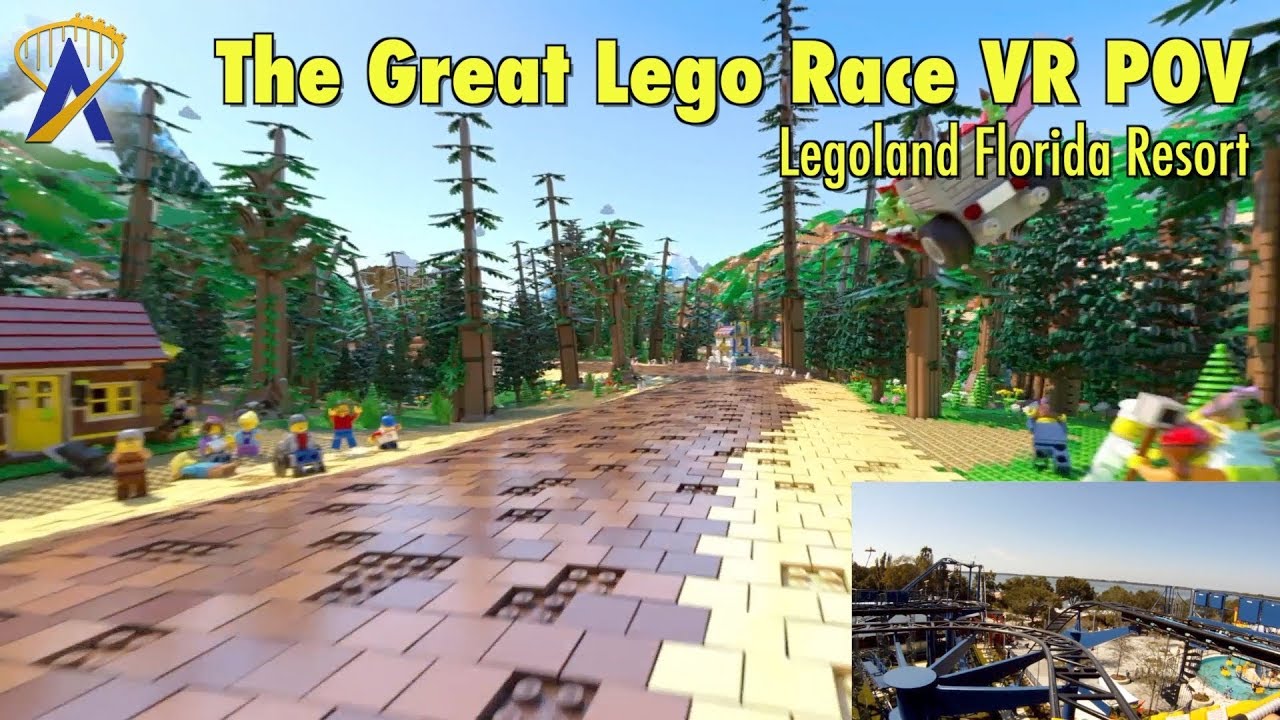 The Great Lego Race VR POV - Legoland Florida Resort