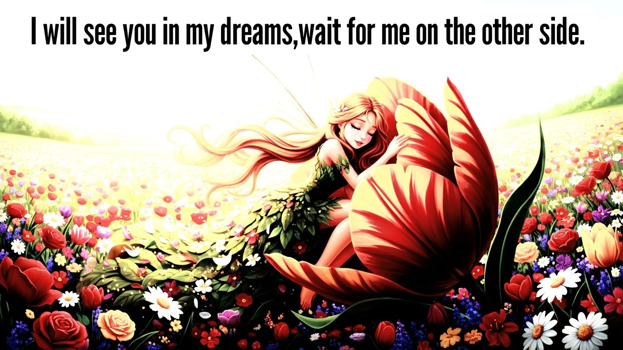 fairy missing her pet rabbit who passed away