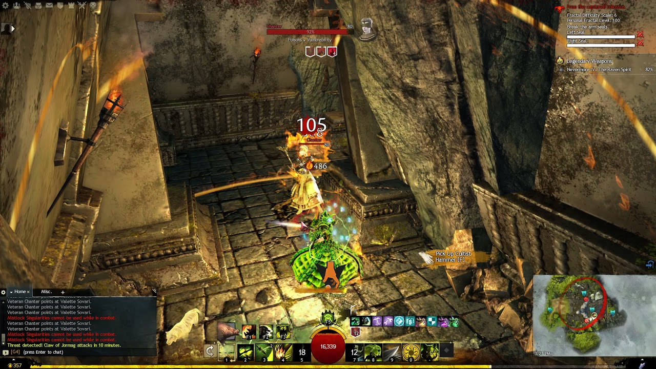 GW2: Cliffside Fractal SB Trick
