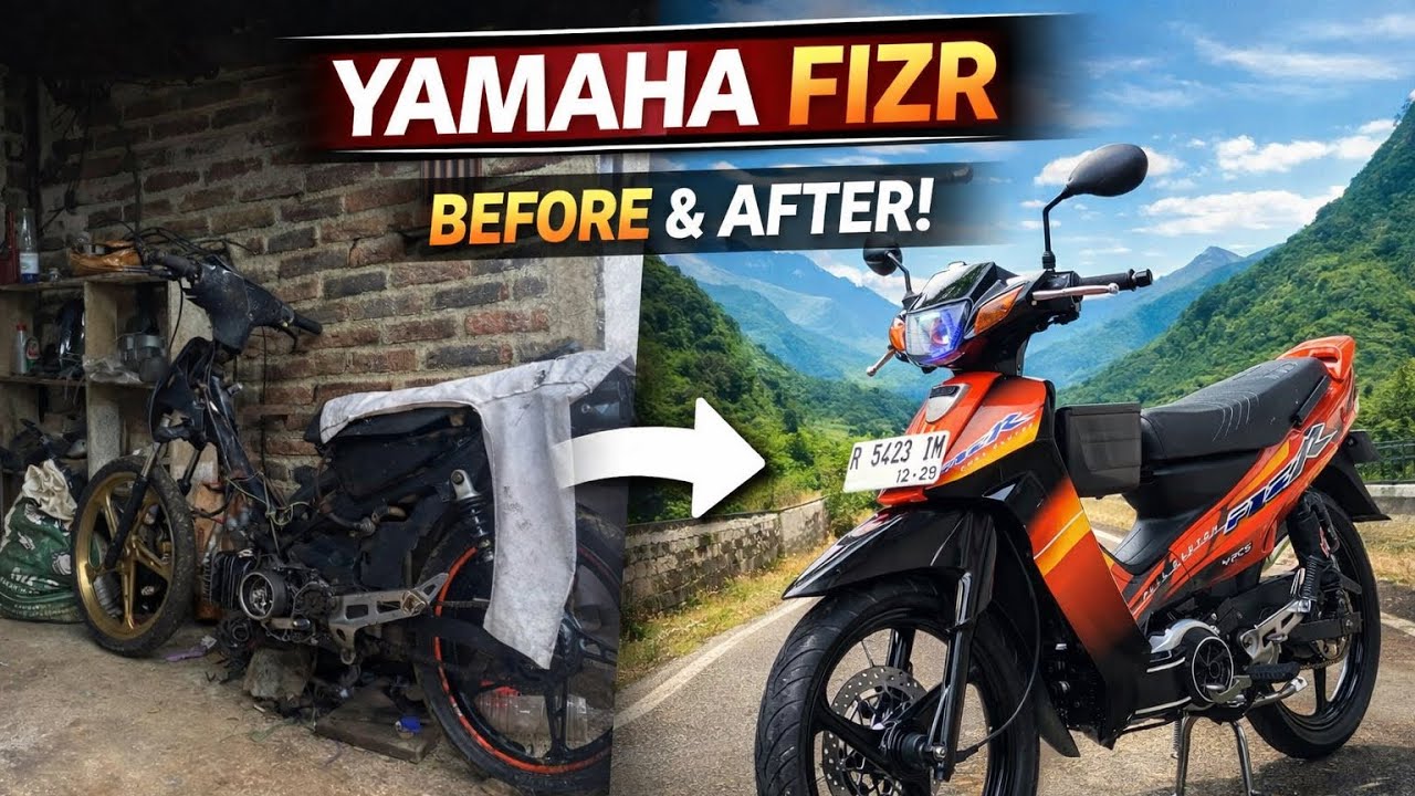 Dari Rongsokan Jadi Baru! Restorasi Yamaha FIZR‼️