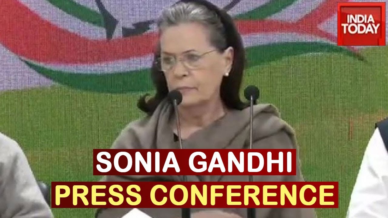 Sonia Gandhi Addresses Media & Claims BJP Ministers Instigating Violence In Delhi | Watch Live