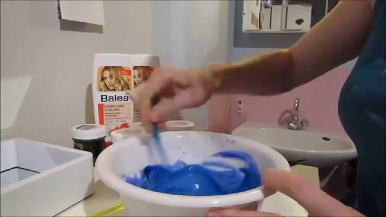Haare blau-türkies tönen mit Directions