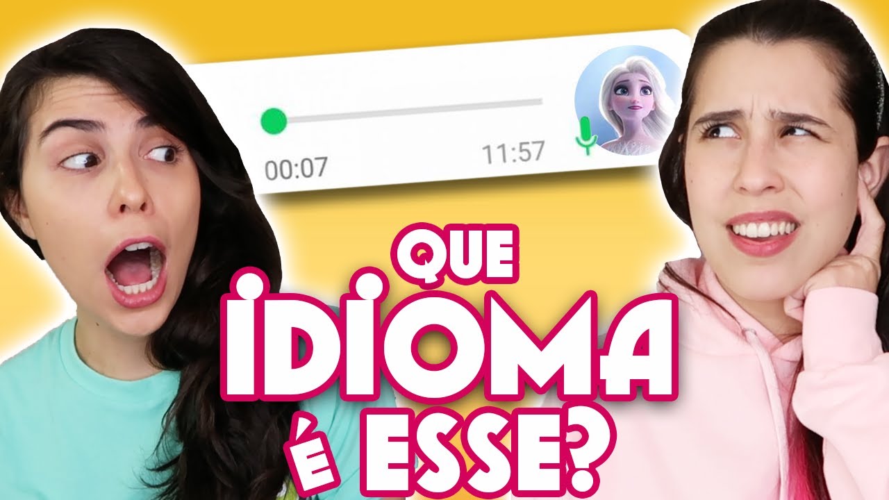 ADIVINHANDO O IDIOMA DAS MÚSICAS DA DISNEY!