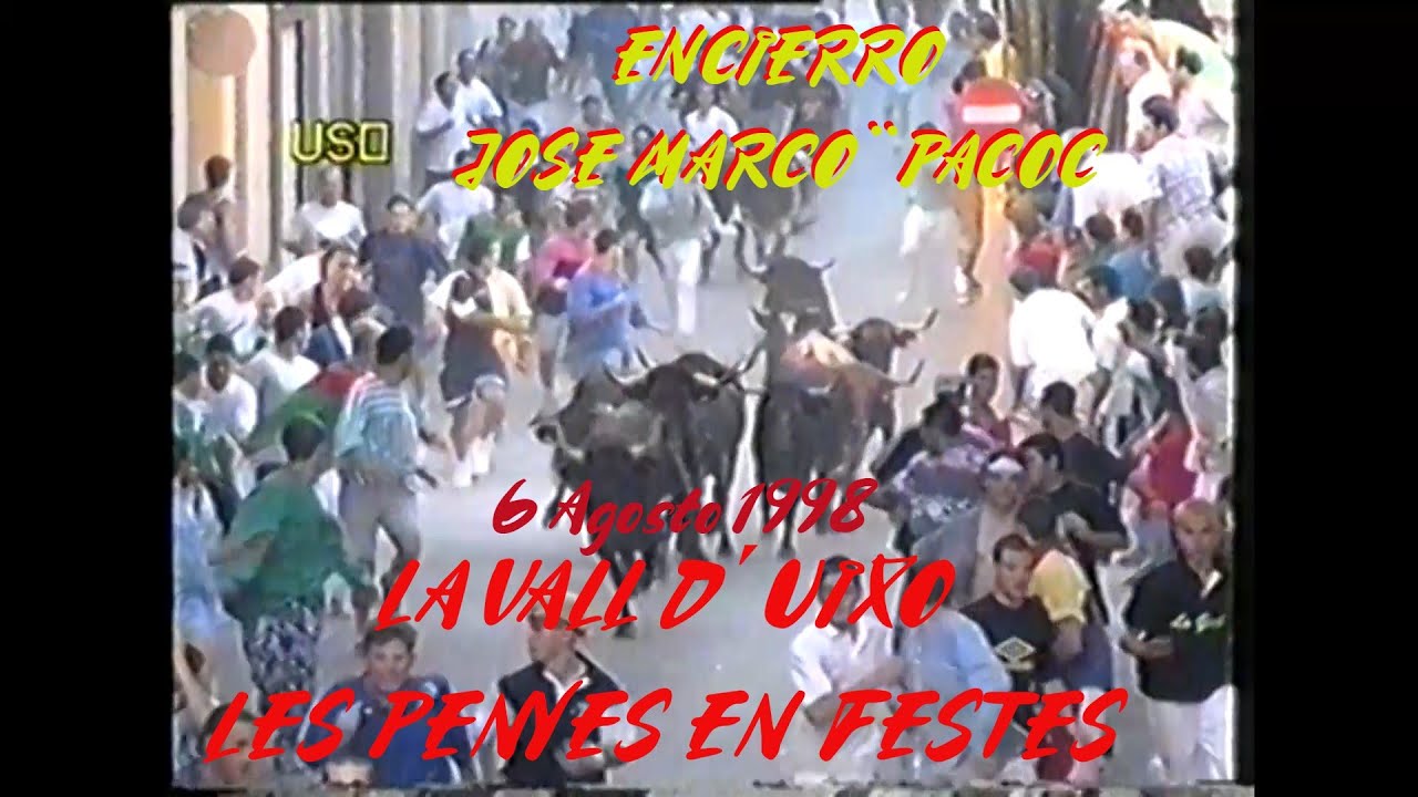 1998 08 06 LA VALL LES PENYES ENCIERRO JOSE MARCO PACOC