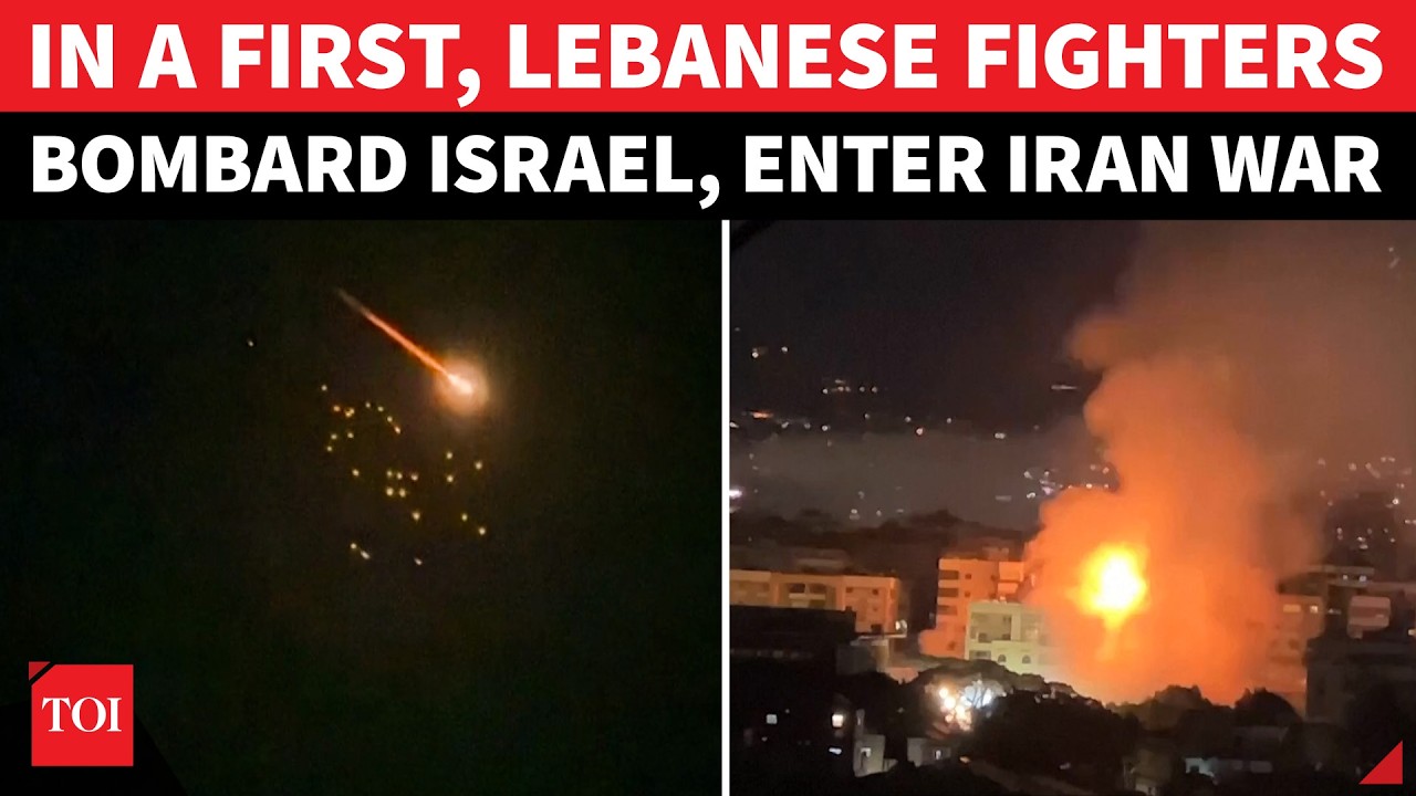 HUGE ESCALATION! Iran's Powerful Ally BOMBARDS Israel; Explosions Rock Haifa As Hezbollah Enters War