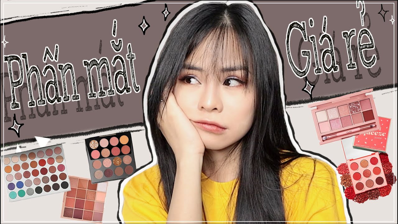 5 bảng phấn mắt giá rẻ  NÊN MUA ♡ top 5 drugstore eyeshadow palette ♡ Tuta nguyen