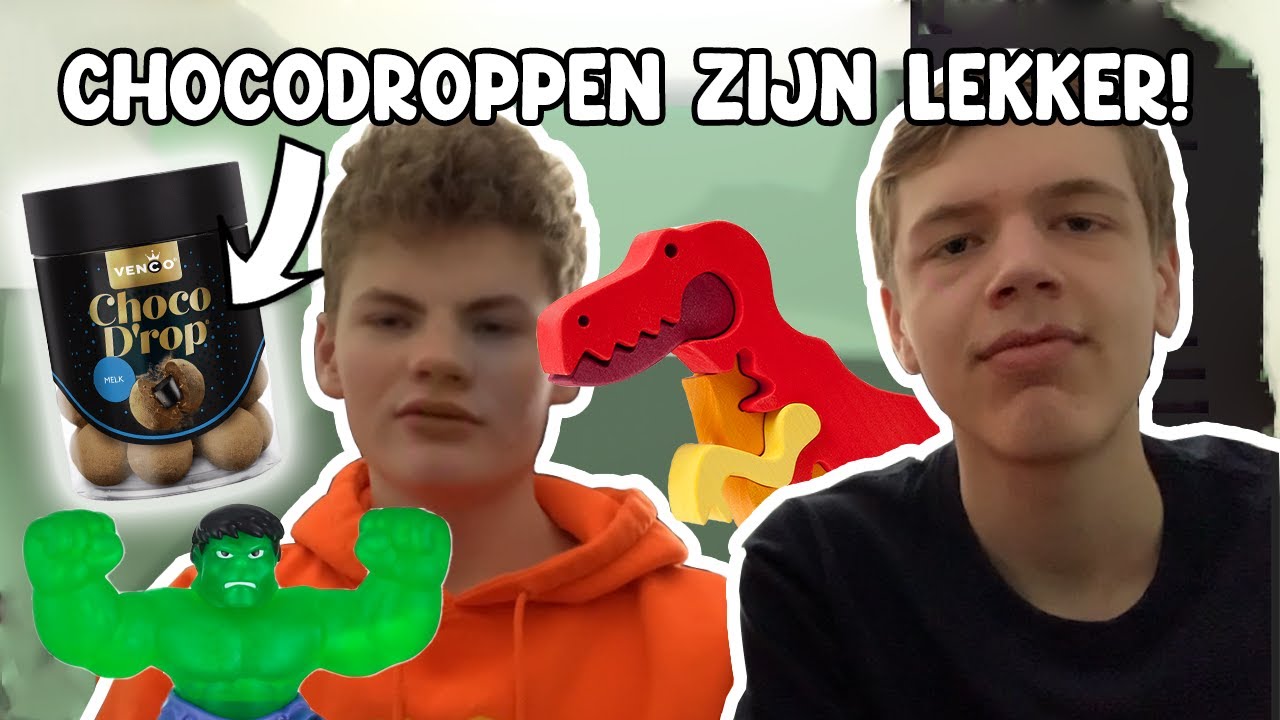 Chocolade drop + Dino drank en Hulk water dineren met Broodmager!