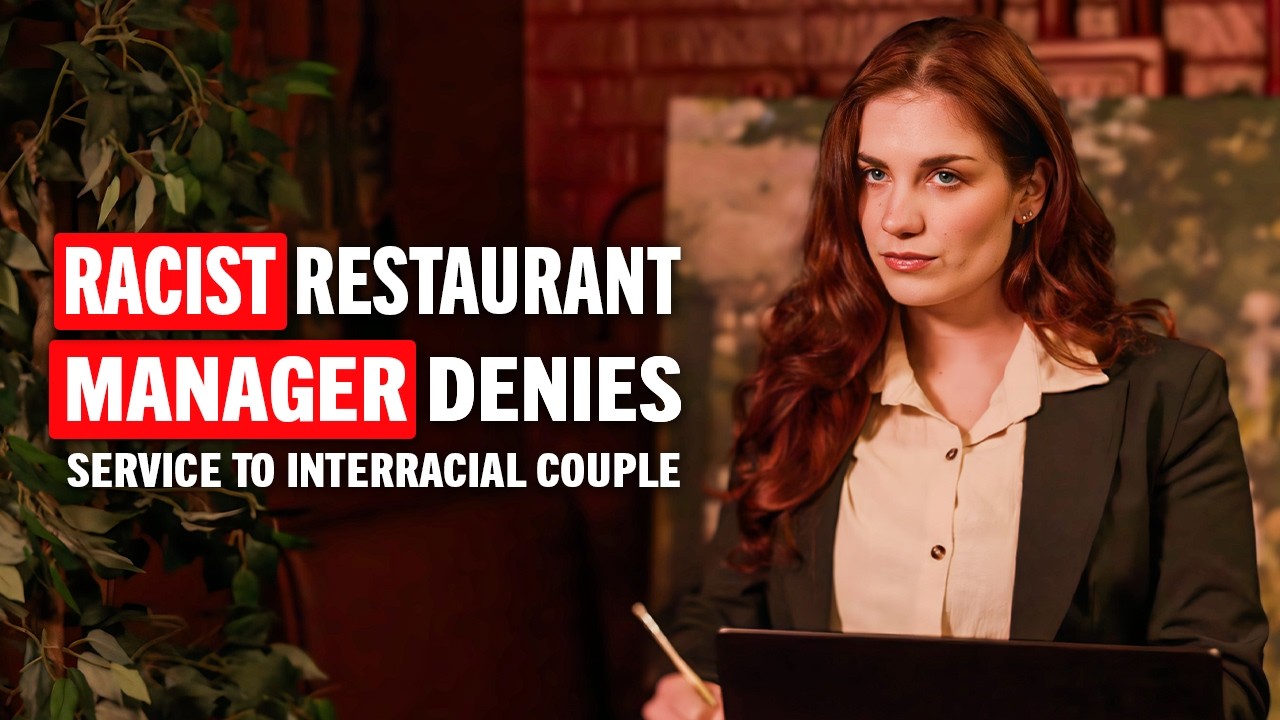 Racist Manager Blocks Interracial Couple at Dinner and Loses Control