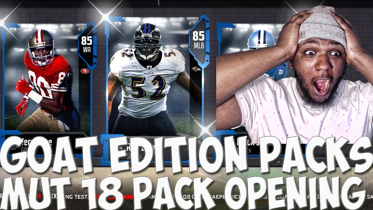 I CAN'T CHOOSE! GOAT PLAYER PICK! ELITES FIRST PACK! MUT 18 PACK OPENING | Madden 18 Ultimate Team